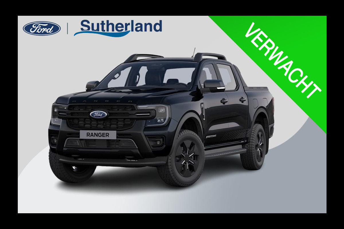 Ford Ranger 2.3 PHEV Stormtrak Double Cab 281pk | 5 persoons! | Technology Pack Plus Trailer | Cargo Area Pack | Power Rollertop | Prijs excl. BTW incl. BPM | laadkabel mode 3 16A