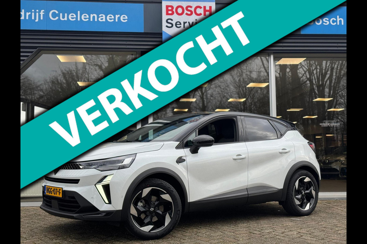 Renault Captur 1.6 E-Tech Hybrid 145 techno NIEUW MODEL! / Groot navi / LM velgen / Camera / P-sensoren / Metallic