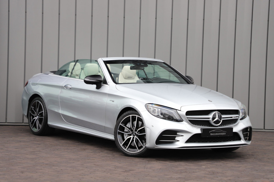 Mercedes-Benz C-Klasse Cabrio AMG 43 4-Matic Aut9 | 390PK | Memory | Carbon | Multibeam | Burmester | Keyles-go | Sfeerverlichting | Air-scarf | Stoelk