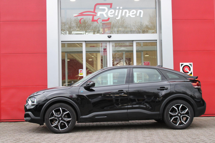 Citroën Ë-C4 FEEL PACK 136PK 50 kWh | ACHTERUITRIJ CAMERA | NAVIGATIE | APPLE CARPLAY/ANDROID AUTO | LED KOPLAMPEN | CLIMATE CONTROL | CRUISE CONTROL | 18" LICHTMETALEN VELGEN | DAB+ RADIO |