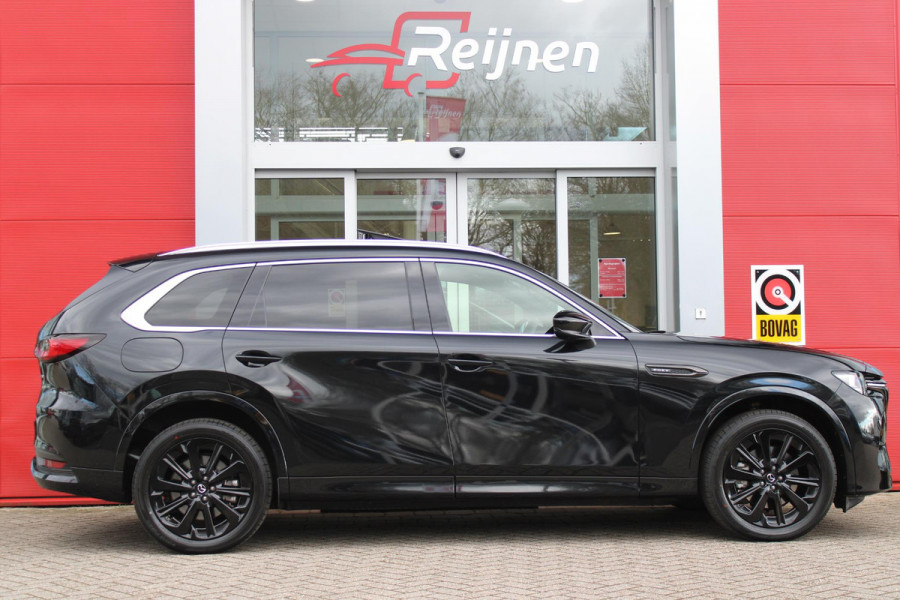 Mazda CX-80 2.5 e-SkyActiv 328PK PHEV HOMURA PLUS | 7-PERSOONS! | DRIVER PERSONALIZATION SYSTEM (GEZICHTSHERKENNING) | ELEKTRISCH BEDIENBARE VOORSTOELEN | FULL LEDEREN BEKLEDING | ADAPTIVE CRUISE CONTROL | 20" LICHTMETALEN VELGEN BLACK | 360° CAMERA | STOEL/STUUR VERWARMING | STOEL VENTILATIE | STOEL VERWARMING ACHTER | ADAPTIVE LED KOPLAMPEN | CLIMATE CONTROL VOOR + ACHTER | NAVIGATIE | APPLE CARPLAY/ANDROID AUTO | PANORAMISCH SCHUIF/KANTEL DAK | PARKEERSENSOREN VOOR EN ACHTER | BOSE AUDIO SYSTEM (12 SPEAKERS) | ELEKTRISCH BEDIENBARE ACHTERKLEP | DRAADLOZE TELEFOON LADER | HEAD U