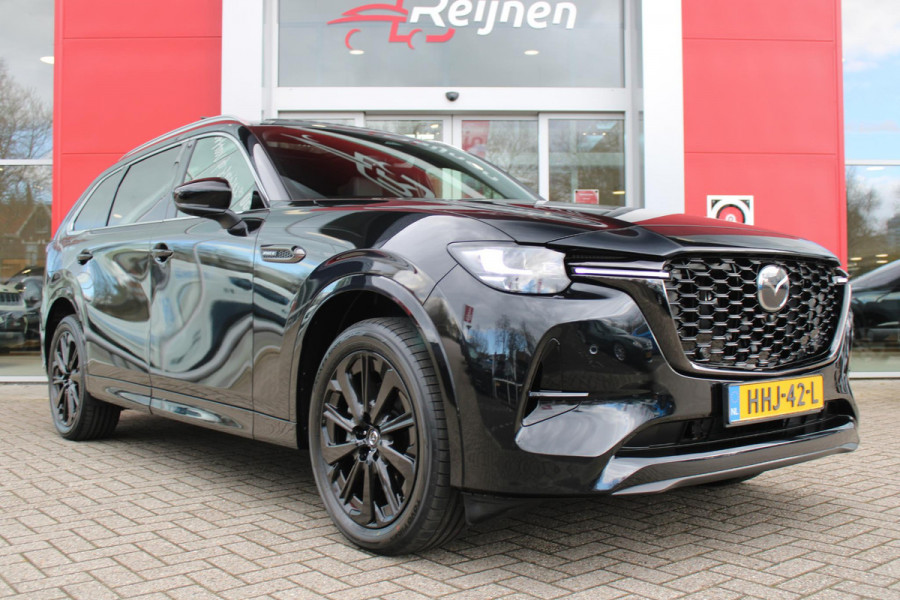 Mazda CX-80 2.5 e-SkyActiv 328PK PHEV HOMURA PLUS | 7-PERSOONS! | DRIVER PERSONALIZATION SYSTEM (GEZICHTSHERKENNING) | ELEKTRISCH BEDIENBARE VOORSTOELEN | FULL LEDEREN BEKLEDING | ADAPTIVE CRUISE CONTROL | 20" LICHTMETALEN VELGEN BLACK | 360° CAMERA | STOEL/STUUR VERWARMING | STOEL VENTILATIE | STOEL VERWARMING ACHTER | ADAPTIVE LED KOPLAMPEN | CLIMATE CONTROL VOOR + ACHTER | NAVIGATIE | APPLE CARPLAY/ANDROID AUTO | PANORAMISCH SCHUIF/KANTEL DAK | PARKEERSENSOREN VOOR EN ACHTER | BOSE AUDIO SYSTEM (12 SPEAKERS) | ELEKTRISCH BEDIENBARE ACHTERKLEP | DRAADLOZE TELEFOON LADER | HEAD U