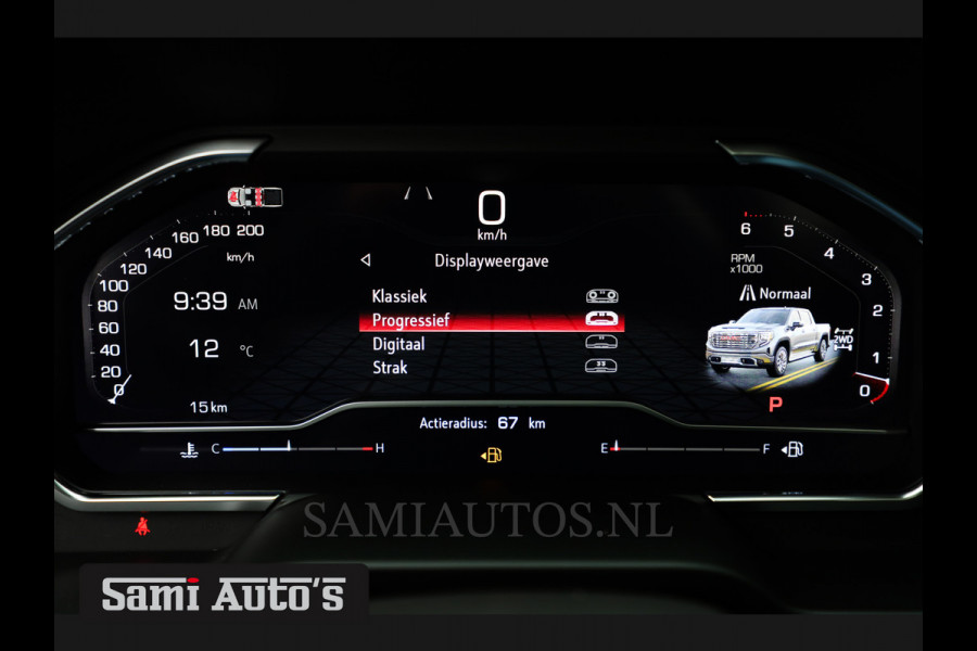 GMC Sierra Denali 6.2 V8 | HUD | 360CAMERA | HEAD-UP | APPLE CARPLAY | VIRTUAL COCKPIT |  BLACK LEDER | | FULL OPTION | DUBBELE CABINE | 5 PERSOONS | PICK UP | VOORRAAD NR 431569