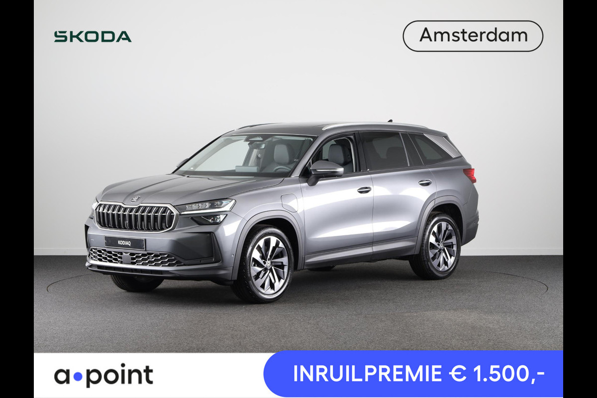 Škoda Kodiaq Business Edition PHEV 1.5 TSI 204 pk 6 versn. DSG | Panoramadak | Light & view pakket | Winter pakket | Parkeer pakket | Leder zwart | Akoestisch pakket