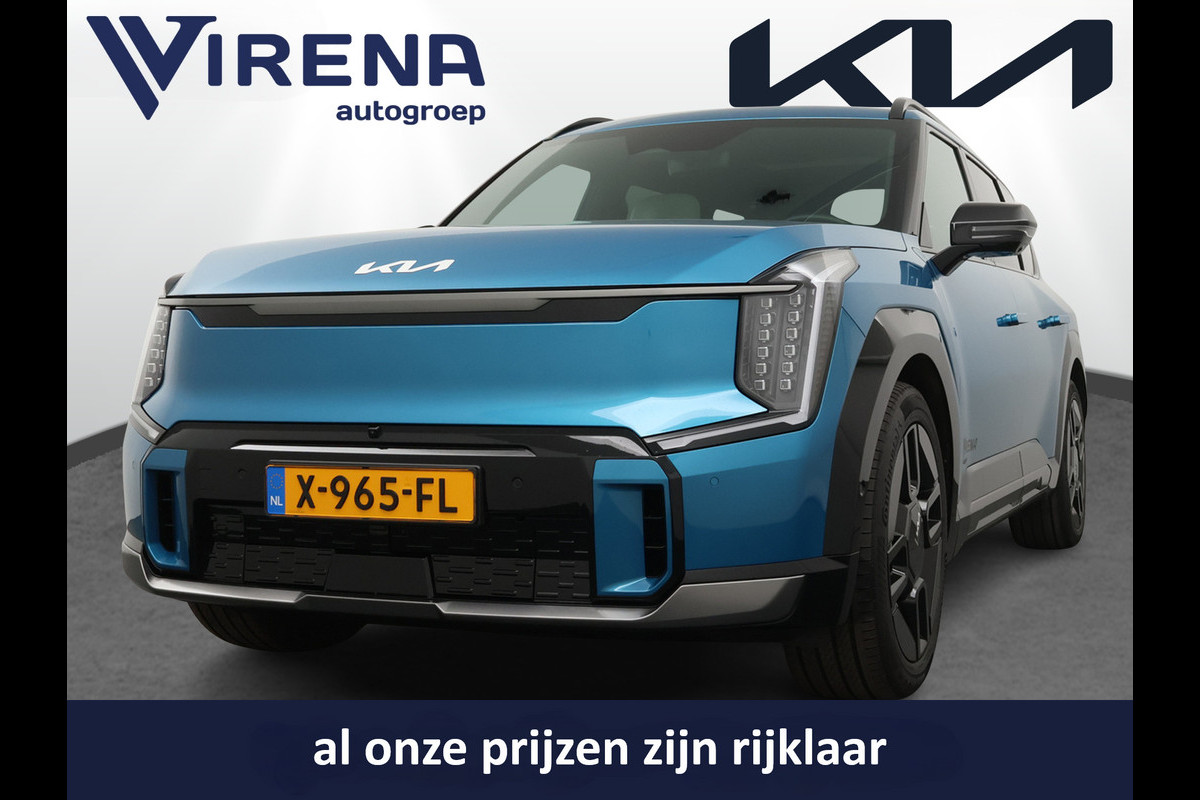 Kia EV9 Launch Edition GT-Line AWD 100 kWh * Rijdende Demo * - Navigatiesysteem 12,3 inch scherm - Batterijverwarming - Digitale Key - Head-up display - Bi-directioneel laden & Slimladen (V2G/V2H) - Fabrieksgarantie Tot 2030