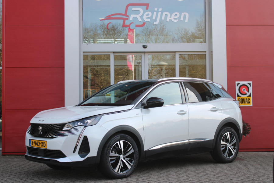Peugeot 3008 1.2 136PK Hybrid GT | 360° CAMERA | NAVIGATIE | ADAPTIVE CRUISE CONTROL | APPLE CARPLAY/ANDROID AUTO | CLIMATE CONTROL | 18" LICHTMETALEN VELGEN | DODEHOEK DETECTIE | KEYLESS ENTRY/START | FULL LED KOPLAMPEN | PARKEERSENSOREN VOOR EN ACHTER | DAB+ RADIO | LANE ASSIST |