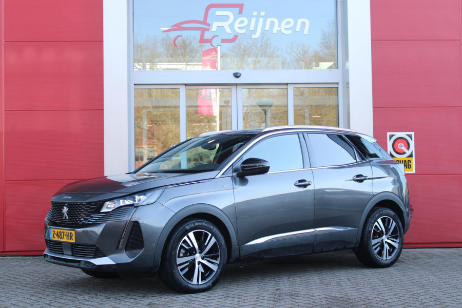 Peugeot 3008 1.2 Hybrid 136PK GT | 360° CAMERA | NAVIGATIE | ADAPTIVE CRUISE CONTROL | APPLE CARPLAY/ANDROID AUTO | CLIMATE CONTROL | 18" LICHTMETALEN VELGEN | DODEHOEK DETECTIE | KEYLESS ENTRY/START | FULL LED KOPLAMPEN | PARKEERSENSOREN VOOR EN ACHTER | DAB+ RADIO | LANE ASSIST |