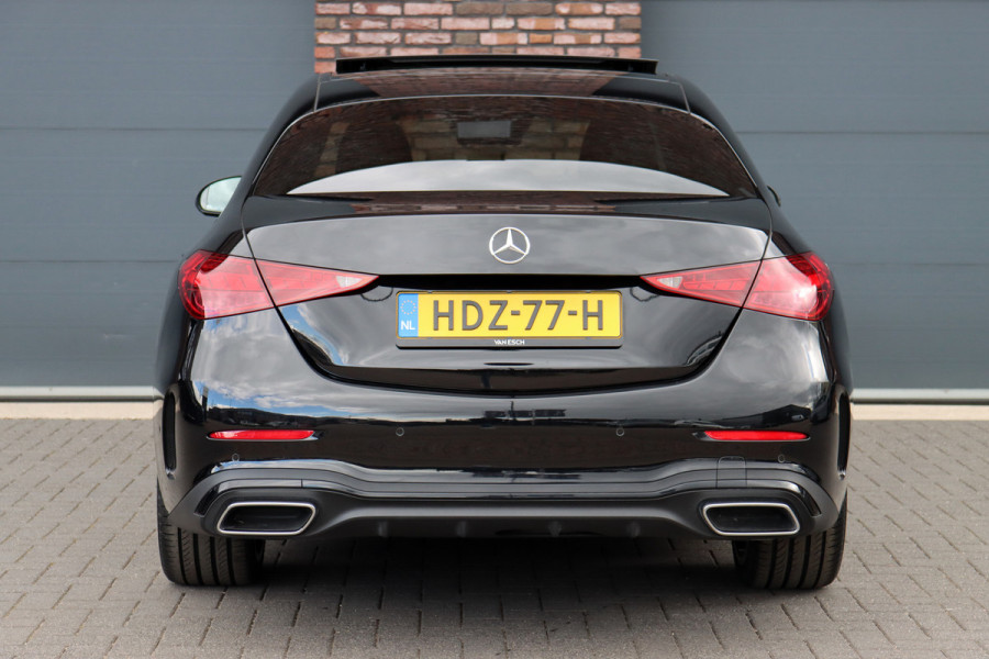 Mercedes-Benz C-Klasse 300 4MATIC AMG Line Aut9 | Panoramadak | Distronic+ | Digital Light | Burmester | Trekhaak | Memory | Augmented Reality | Leder | Rijassistentiepakket | Keyless Go |