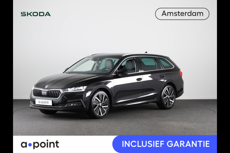 Škoda Octavia Combi 1.4 TSI iV PHEV Style First Edition 204 pk | Lederen bekleding | Navigatie | Parkeersensoren (Park assist) | Achteruitrijcamera  | Stoelverwarming v/a |