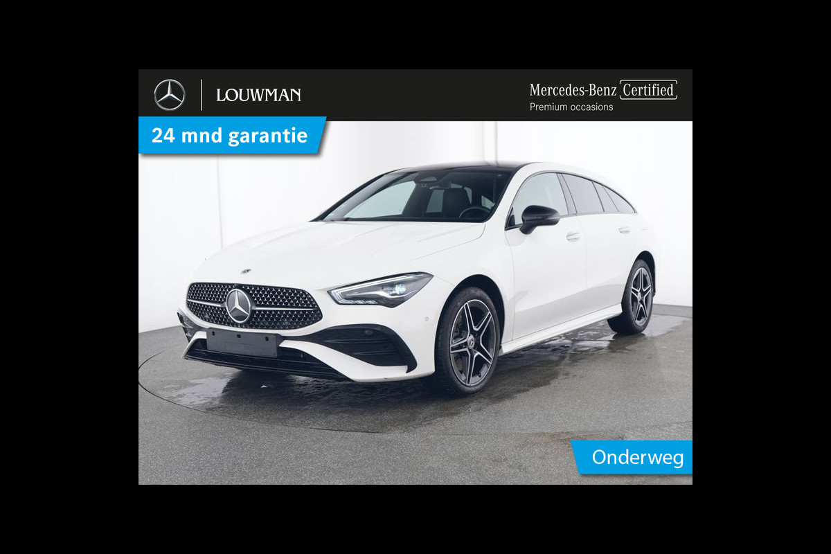 Mercedes-Benz CLA-Klasse Shooting Brake 250 e AMG Plug-In Hybride | AMG Line Premium | Night Pakket | Panorama Schuif-Kanteldak | 11 kw Laden | Stuur en Stoelverwarmig | Inclusief 24 maanden MB Certified garantie voor Europa.