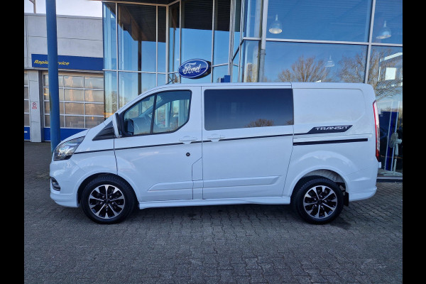 Ford Transit Custom 310 2.0 TDCi EcoBlue 310 L1 Sport Dubbele Cabine | 170pk Automaat | DC | Achteruitrijcamera | 2 schuifdeuren | Stoelverwarming | Zeer netjes!