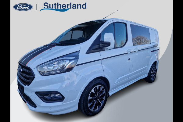 Ford Transit Custom 310 2.0 TDCi EcoBlue 310 L1 Sport Dubbele Cabine | 170pk Automaat | DC | Achteruitrijcamera | 2 schuifdeuren | Stoelverwarming | Zeer netjes!