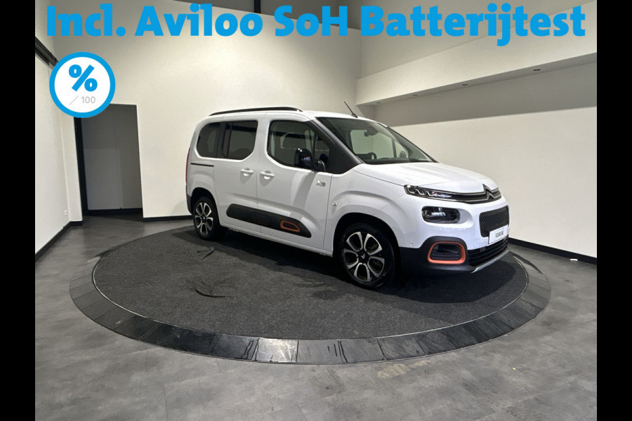 Citroën ë-Berlingo M Shine 50 kWh | 7 PERSOONS! | 11 kw 3-fase lader | Park assist pakket |   SoH (batterijcheck) 100 % score!
