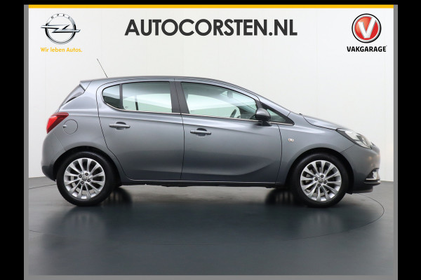 Opel Corsa 5Drs 1.0Turbo 90PK Innovation Ecc Stoel+Stuurverwarming Apple Carplay Android Auto Regen-Lichtsensor Pdc Led DimmendeB.Spiegel Lmv 16" Winterpakket 1+2 Bluetooth Voorruit verwarmbaar 100% Dealeronderhouden! Zeer Compleet!