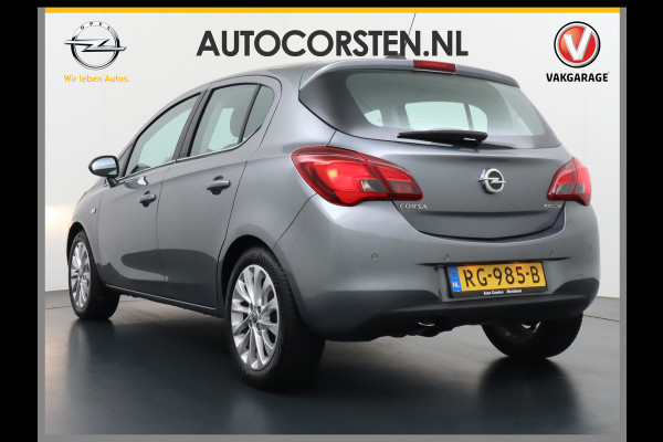 Opel Corsa 5Drs 1.0Turbo 90PK Innovation Ecc Stoel+Stuurverwarming Apple Carplay Android Auto Regen-Lichtsensor Pdc Led DimmendeB.Spiegel Lmv 16" Winterpakket 1+2 Bluetooth Voorruit verwarmbaar 100% Dealeronderhouden! Zeer Compleet!