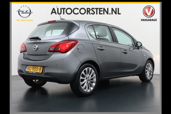 Opel Corsa 5Drs 1.0Turbo 90PK Innovation Ecc Stoel+Stuurverwarming Apple Carplay Android Auto Regen-Lichtsensor Pdc Led DimmendeB.Spiegel Lmv 16" Winterpakket 1+2 Bluetooth Voorruit verwarmbaar 100% Dealeronderhouden! Zeer Compleet!