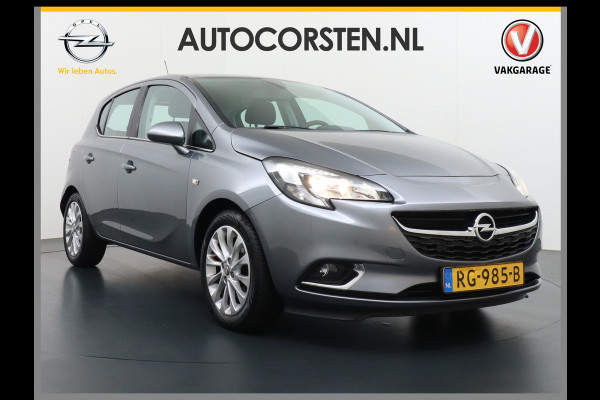 Opel Corsa 5Drs 1.0Turbo 90PK Innovation Ecc Stoel+Stuurverwarming Apple Carplay Android Auto Regen-Lichtsensor Pdc Led DimmendeB.Spiegel Lmv 16" Winterpakket 1+2 Bluetooth Voorruit verwarmbaar 100% Dealeronderhouden! Zeer Compleet!