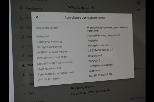 Tesla Model 3 SR+60kWh 325PK 18" AutoPilot Leer PanoDak Adaptive cruise Camera's Elektr.-Stuur+Stoelen+Spiegels+Geheugen+Easy-Entry+Verwarmde  Ecc Navigatiesysteem full map LED-a+v Comfortstoel(en) ACC Dual-ECC DAB Voorverwarmen interieur via App Keyless via Telefoonsleutel One-Pedal-Drive Orig. nlse auto tot 11kw laden thuis ! Garantie Accu tot  16-12-2027 max 160.000km 1584kg licht!