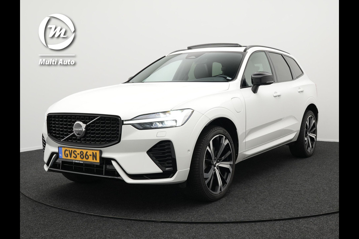 Volvo XC60 Recharge T6 AWD R-Design Plug In Hybrid Facelift Nieuw Model PHEV | Panodak | Trekhaak Af Fabriek | Harman Kardon | 360 Camera | Lederen Sportstoelen Memory | 21 INCH