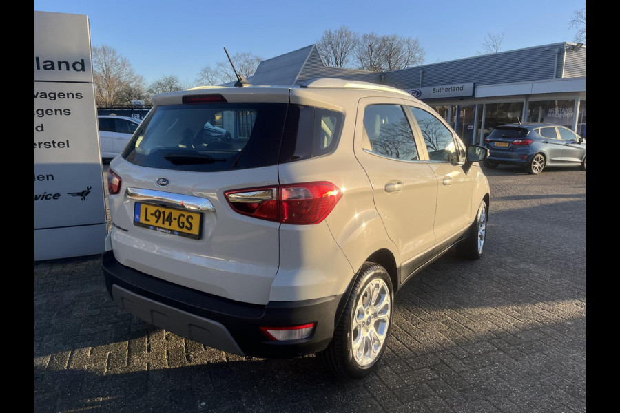 Ford EcoSport 1.0 EcoBoost Titanium 125pk | Achteruitrijcamera | Cruise Control | Stoel-, Stuur- & Voorruitverwarming | Climate Control | B&O Audio |