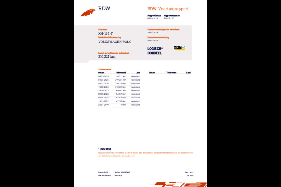 Volkswagen Polo 1.0 Comfortline Business Airco, Navi Cruise