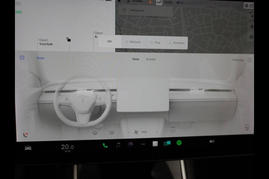 Tesla Model 3 SR+ RWD 60kWh 325PK Lmv 18" AutoPilot Premium-Luidsprekers Leder PanoDak Adaptive cruise Camera's Elektr.-Stuur+Stoelen+Spiegels Navi Lane-Assist Speed-Assist LED ACC DAB Voorverwarmen interieur en Keyless via App One-Pedal-Drive Origineel Nederlandse auto tot 11kw laden thuis ! Garantie Accu tot 20-11-2027 max 160.000km