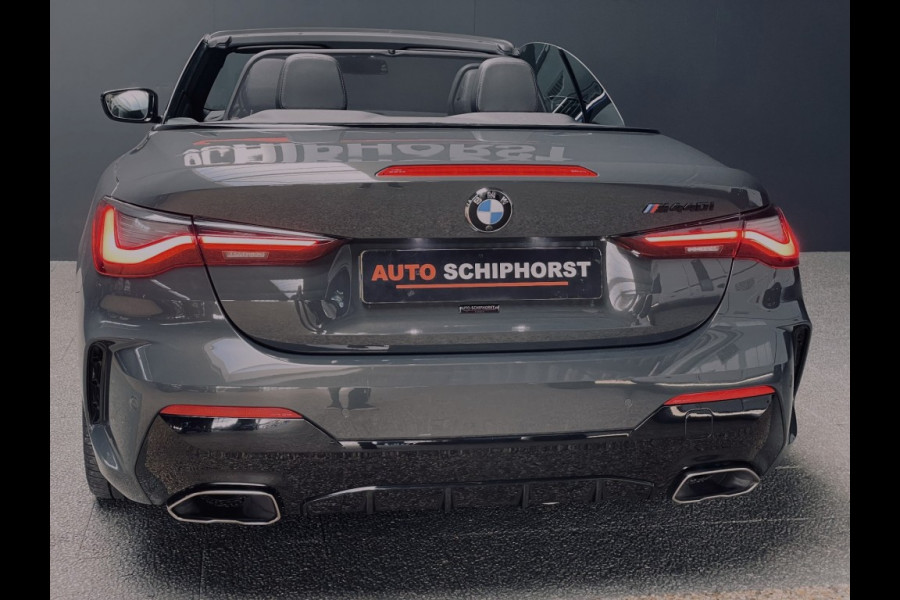 BMW 4 Serie Cabrio M440I laser/acc/head-up/dravitgrau/harmankardon/trekhaak