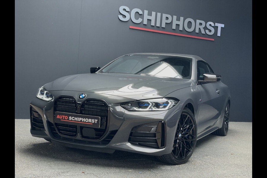 BMW 4 Serie Cabrio M440I laser/acc/head-up/dravitgrau/harmankardon/trekhaak