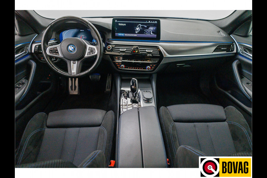 BMW 5 Serie 530e M-Sport Business Edition Plus 292 PK | Stoel- stuurverwarming | Adap. cruise Draadloze tel. lader | Navigatie | Sfeerverlichting