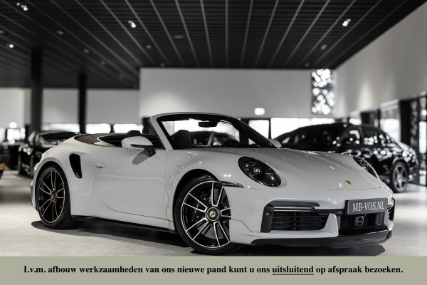 Porsche 911 Cabrio 3.8 Turbo S Aerokit|Ceramic|Lift|PP|Sportuitlaat|Stoelkoeling|Innodrive|Keyless|Krijt