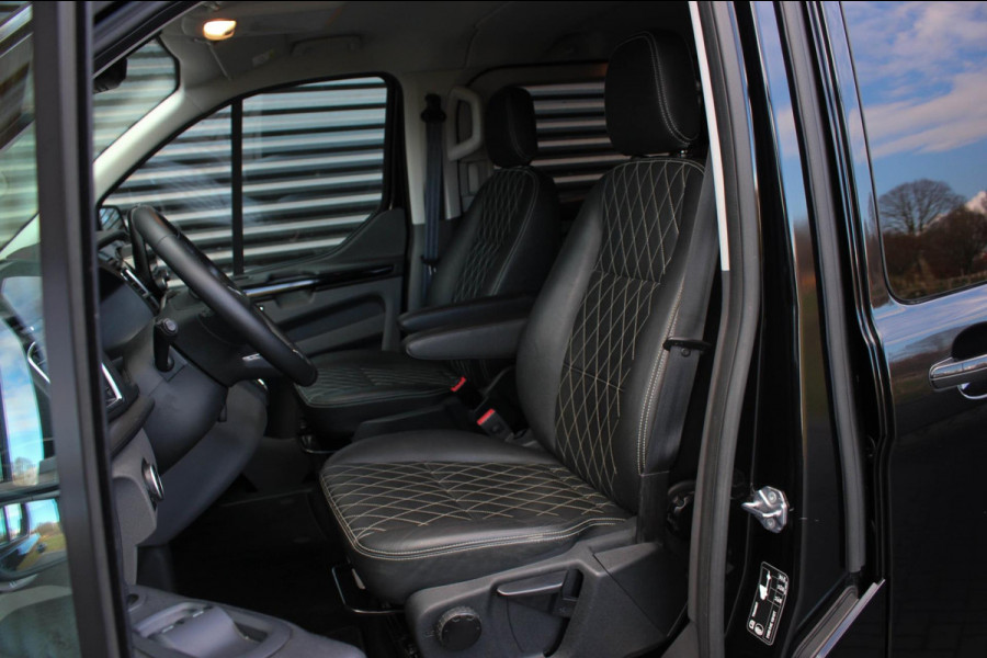 Ford Transit Custom 300 2.0 TDCI L2H1 Limited DC AUTOMAAT DUBBEL CABINE / RAPTOR / 2XSCHUIFDEUR / NAVIGATIE / APPLE CARPY / FULL