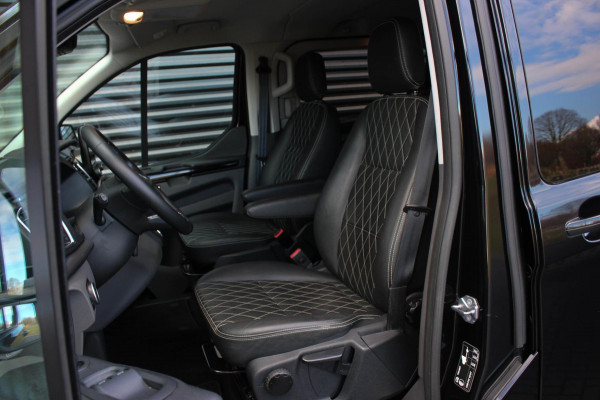 Ford Transit Custom 300 2.0 TDCI L2H1 Limited DC AUTOMAAT DUBBEL CABINE / RAPTOR / 2XSCHUIFDEUR / NAVIGATIE / APPLE CARPY / FULL