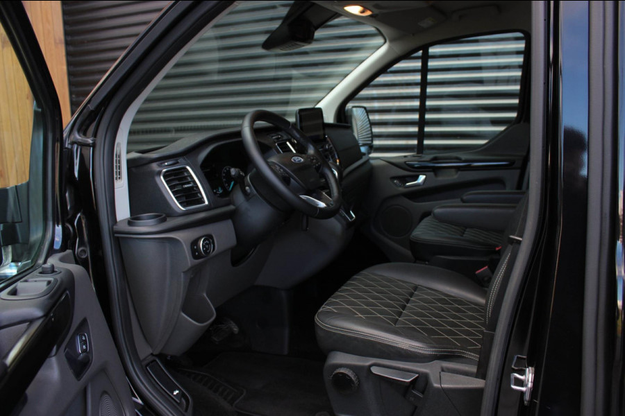 Ford Transit Custom 300 2.0 TDCI L2H1 Limited DC AUTOMAAT DUBBEL CABINE / RAPTOR / 2XSCHUIFDEUR / NAVIGATIE / APPLE CARPY / FULL