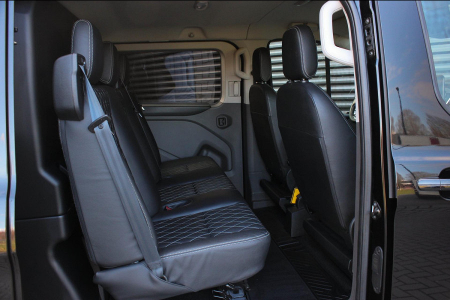 Ford Transit Custom 300 2.0 TDCI L2H1 Limited DC AUTOMAAT DUBBEL CABINE / RAPTOR / 2XSCHUIFDEUR / NAVIGATIE / APPLE CARPY / FULL