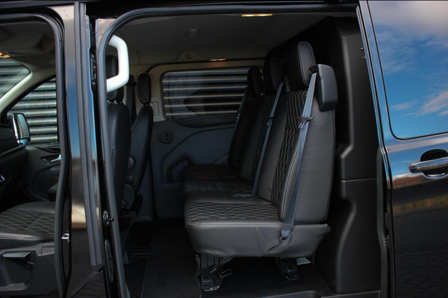 Ford Transit Custom 300 2.0 TDCI L2H1 Limited DC AUTOMAAT DUBBEL CABINE / RAPTOR / 2XSCHUIFDEUR / NAVIGATIE / APPLE CARPY / FULL