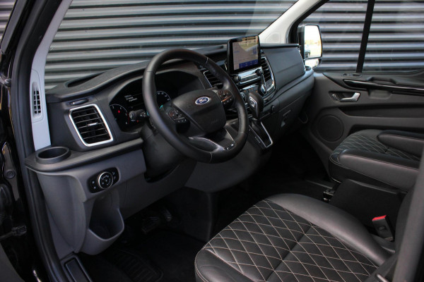 Ford Transit Custom 300 2.0 TDCI L2H1 Limited DC AUTOMAAT DUBBEL CABINE / RAPTOR / 2XSCHUIFDEUR / NAVIGATIE / APPLE CARPY / FULL