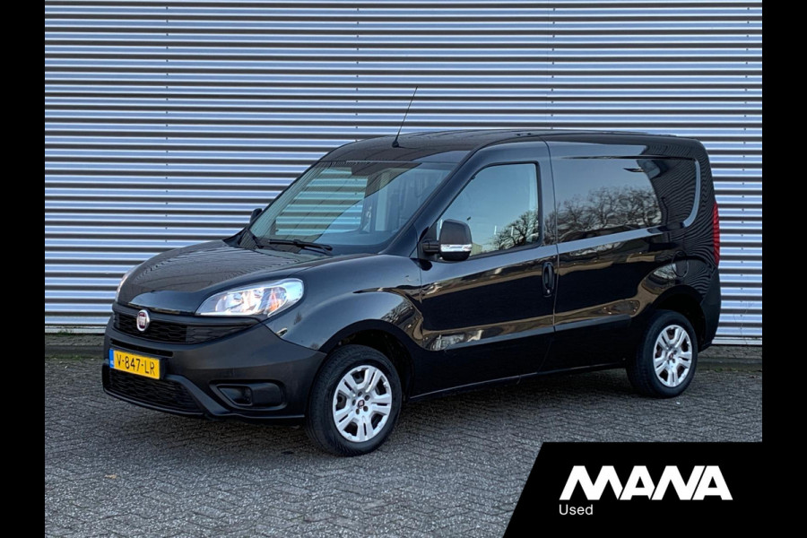 Fiat Dobló Cargo 1.3 MJ L1H1 Actual Airco Trekhaak Bluetooth 12V Betonplex USB Zwart AUX ASR