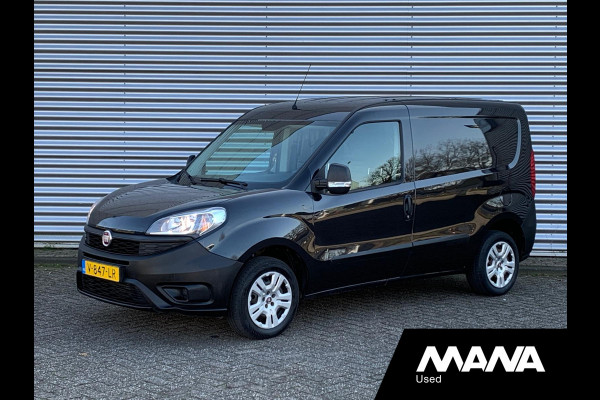 Fiat Dobló Cargo 1.3 MJ L1H1 Actual Airco Trekhaak Bluetooth 12V Betonplex USB Zwart AUX ASR