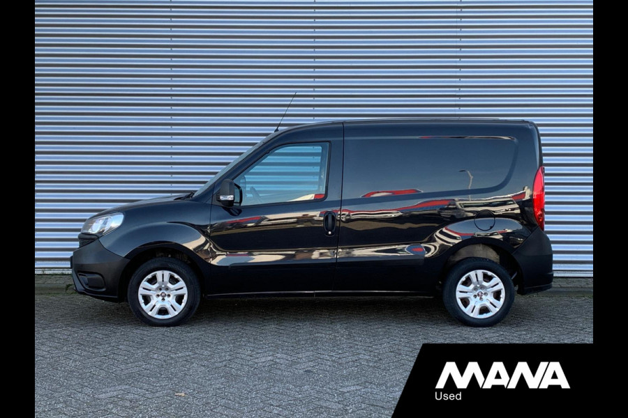 Fiat Dobló Cargo 1.3 MJ L1H1 Actual Airco Trekhaak Bluetooth 12V Betonplex USB Zwart AUX ASR