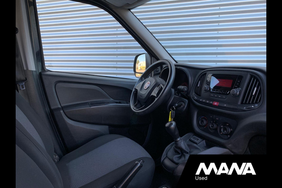 Fiat Dobló Cargo 1.3 MJ L1H1 Actual Airco Trekhaak Bluetooth 12V Betonplex USB Zwart AUX ASR