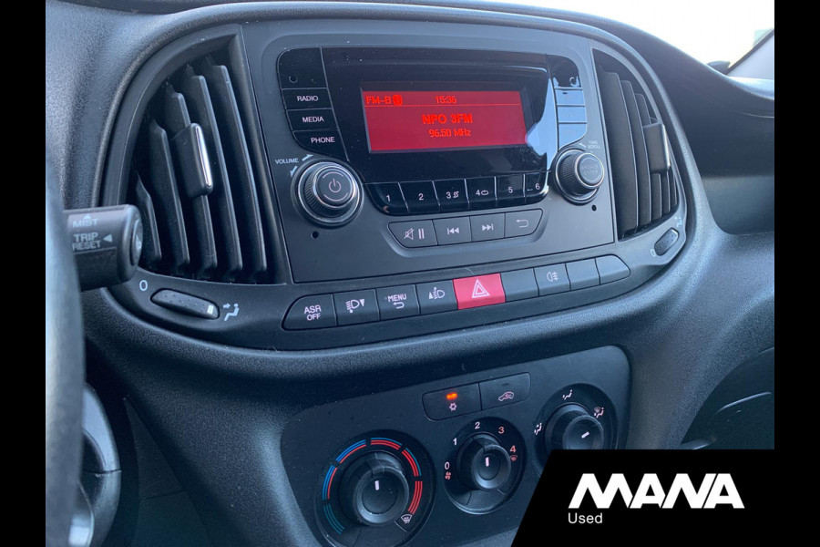 Fiat Dobló Cargo 1.3 MJ L1H1 Actual Airco Trekhaak Bluetooth 12V Betonplex USB Zwart AUX ASR