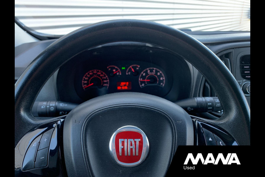 Fiat Dobló Cargo 1.3 MJ L1H1 Actual Airco Trekhaak Bluetooth 12V Betonplex USB Zwart AUX ASR