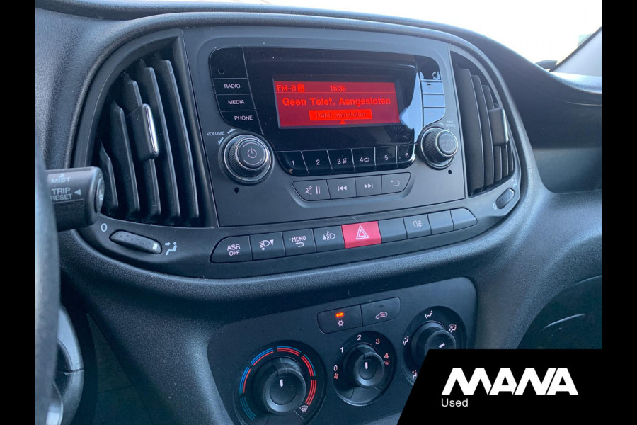 Fiat Dobló Cargo 1.3 MJ L1H1 Actual Airco Trekhaak Bluetooth 12V Betonplex USB Zwart AUX ASR