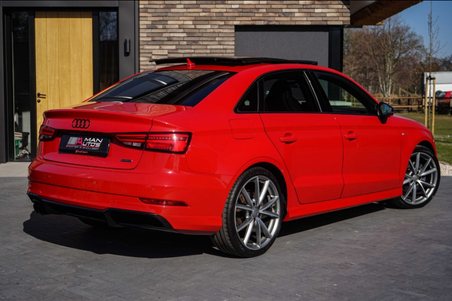 Audi A3 Limousine 2.0 TFSI 3X S-Line Quattro Pano/RS-zetels/Virtual/Tango-red