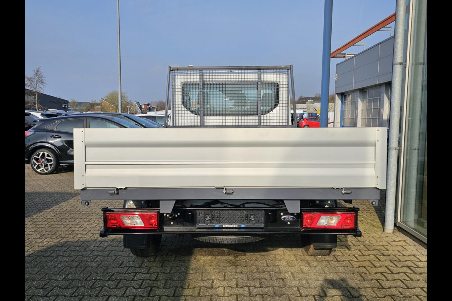 Ford Transit 350 2.0 TDCi 350 L2 | Open laadbak | Airco | Cruise control | Aluminium laadbak breed | Reservewiel | Voorruitverwarming | Bijrijdersbank | 3-zits