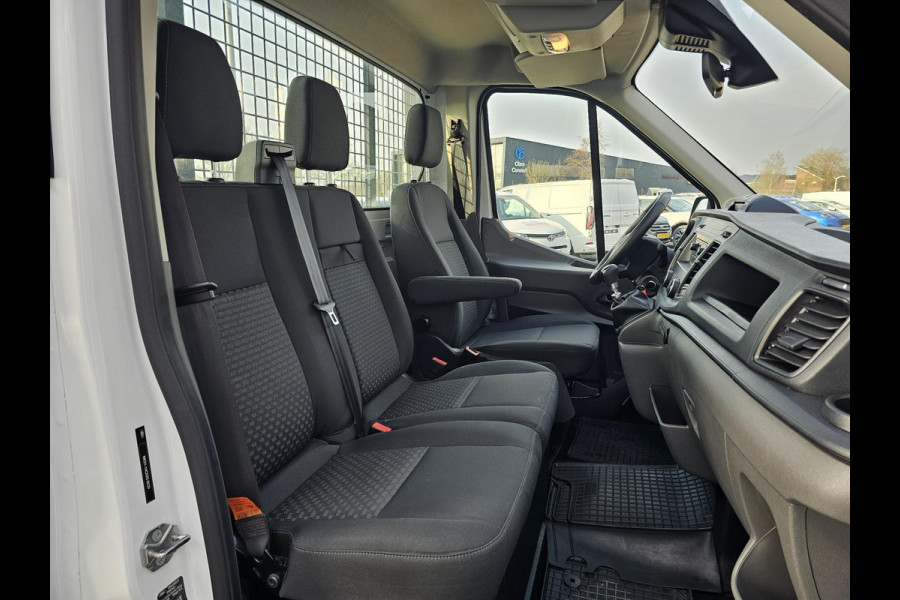 Ford Transit 350 2.0 TDCi 350 L2 | Open laadbak | Airco | Cruise control | Aluminium laadbak breed | Reservewiel | Voorruitverwarming | Bijrijdersbank | 3-zits
