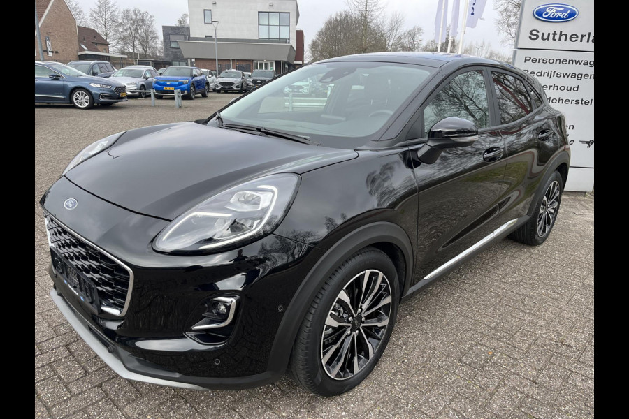 Ford Puma 1.0 EcoBoost Hybrid Titanium X | 155pk Automaat | Panoramadak | Adaptive cruise control | Winter-pack | Full-LED koplampen | Handsfree bedienbare achterklep | Dodehoeksensoren