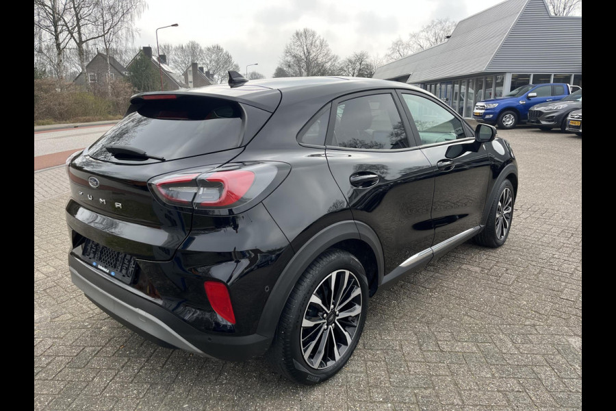 Ford Puma 1.0 EcoBoost Hybrid Titanium X | 155pk Automaat | Panoramadak | Adaptive cruise control | Winter-pack | Full-LED koplampen | Handsfree bedienbare achterklep | Dodehoeksensoren