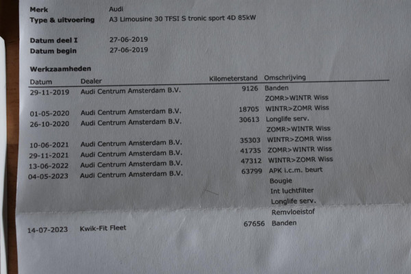 Audi A3 Limousine 30 TFSI Sport S Line | LED | NAP | DEALER ONDERHOUDEN | DAB | NAVIGATIE | CLIMATE CONTROLE