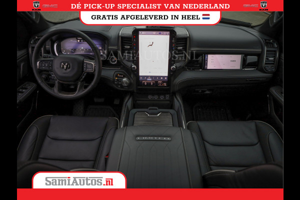 Dodge Ram 1500 LIMITED NIGHT H.O 540PK 706 Nm 2025 | XB9 | MASSAGE | BOM VOL | CREW CAB | DUBBELE CABINE | GRIJSKENTEKEN | DE MEEST LUXUEUZE en BEGEERDE Pick-up | VOORRAAD NR 2357 - 5182